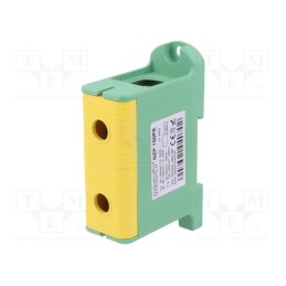 1 pcs x POKu00d3J - B11-32EZ - Splice terminal: rail, 150mm2, ways: 1, terminals: 2, yellow-green