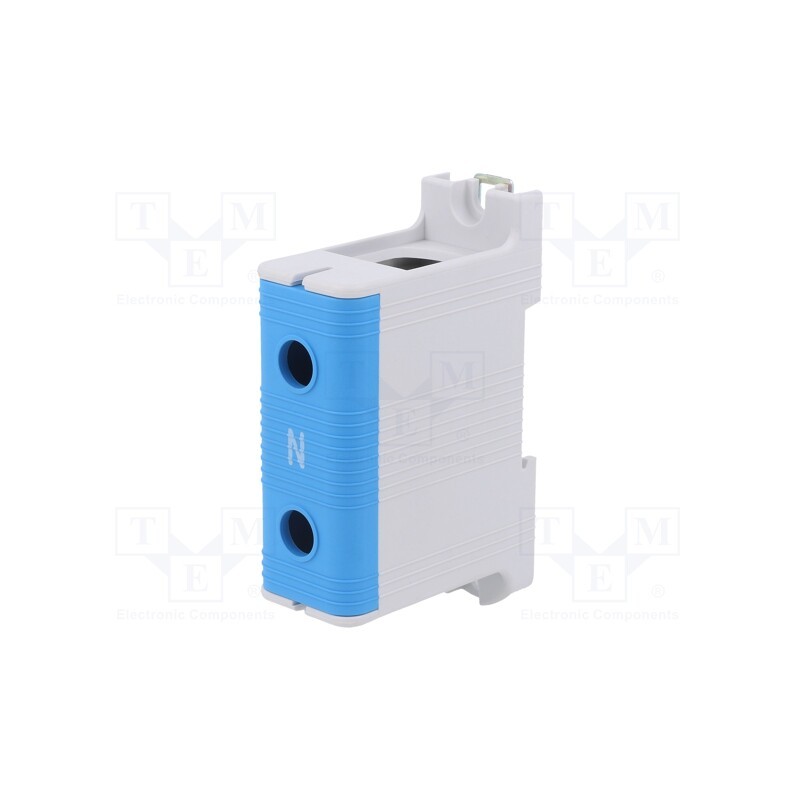 1 pcs x POKu00d3J - B11-32E6 - Splice terminal: rail, 150mm2, ways: 1, terminals: 2, blue, TS35