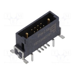 1 pcs x HARTING - 15722082701333 - Connector: PCB to PCB, male, PIN: 10(2+8), har-flex® Hybrid