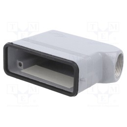 1 pcs x ILME - CZO 25 L - Enclosure: for HDC connectors, IL-BRID, size 66.16, PG16, 66x16mm