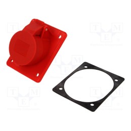 1 pcs x PCE - 414-6F8 - Connector: AC supply 3-phase, socket, female, 16A, 400VAC, IP44