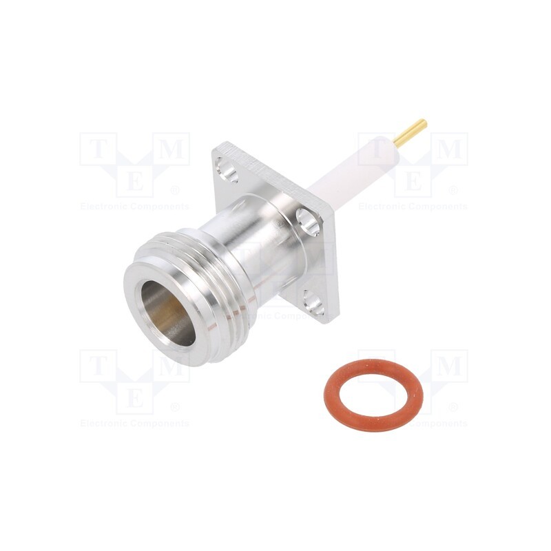 1 pcs x AMPHENOL RF - 172224 - Socket, N, female, straight, 50Ω, soldering, PTFE, gold-plated