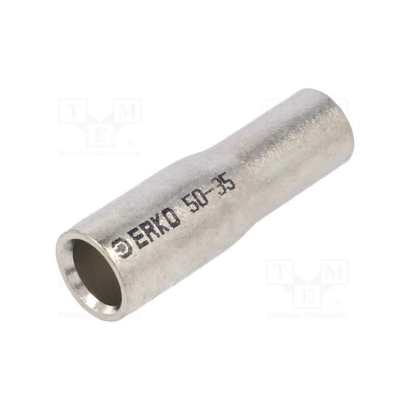 1 pcs x ERKO - KLR_50-35/1 - Tip: butt splice, reductive, copper, tinned, crimped, for cable