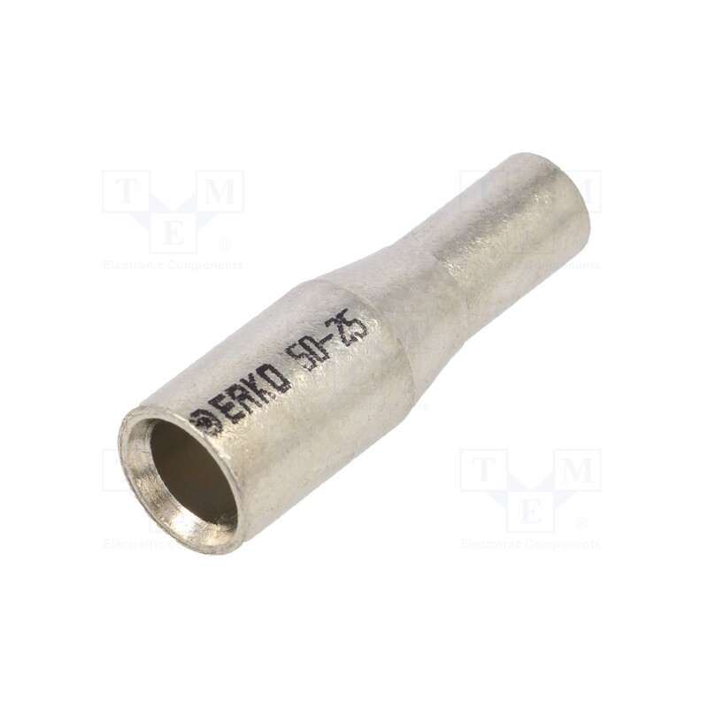 1 pcs x ERKO - KLR_50-25/1 - Tip: butt splice, reductive, copper, tinned, crimped, for cable