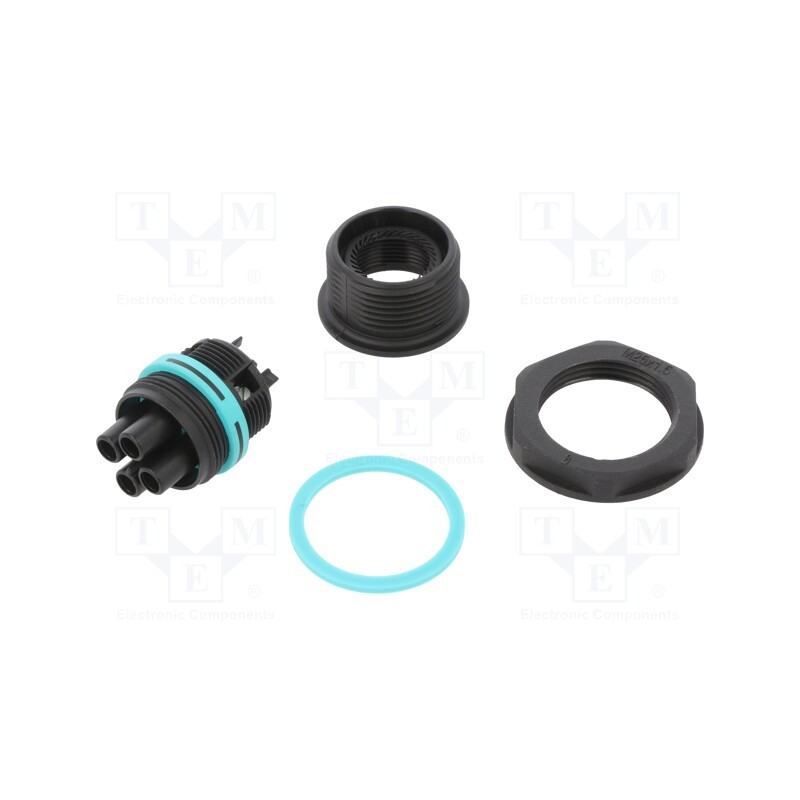 1 pcs x TECHNO - THB.387.F3A - Connector: AC supply, screw terminal, female, TH387, 0.5÷4mm2