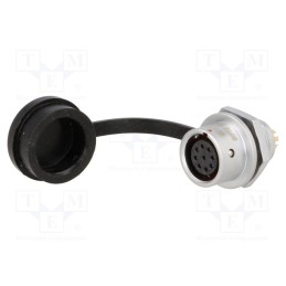 1 pcs x WEIPU - SF1212/S9 - Socket, SF12, female, PIN: 9, IP67, 3A, soldering, 125V, 0.75mm2