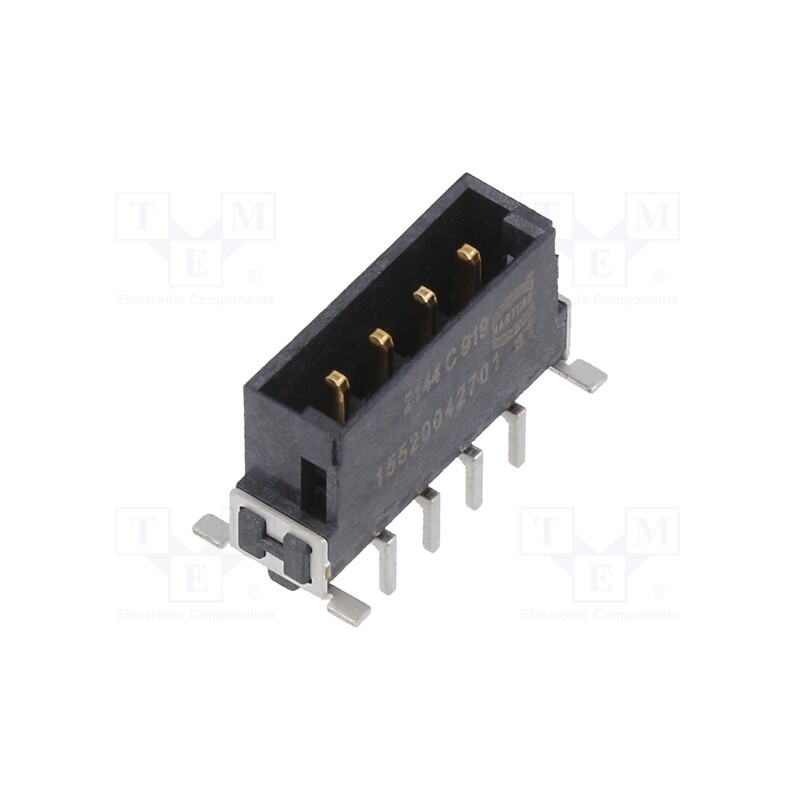 1 pcs x HARTING - 15520042701333 - Connector: PCB to PCB, male, PIN: 4, 2.54mm, har-flex® Power, 20A