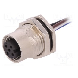 1 pcs x AMPHENOL LTW - M12A-04PFFC-SF8B15 - Socket, M12, PIN: 4, female, A code-DeviceNet / CANopen, cables