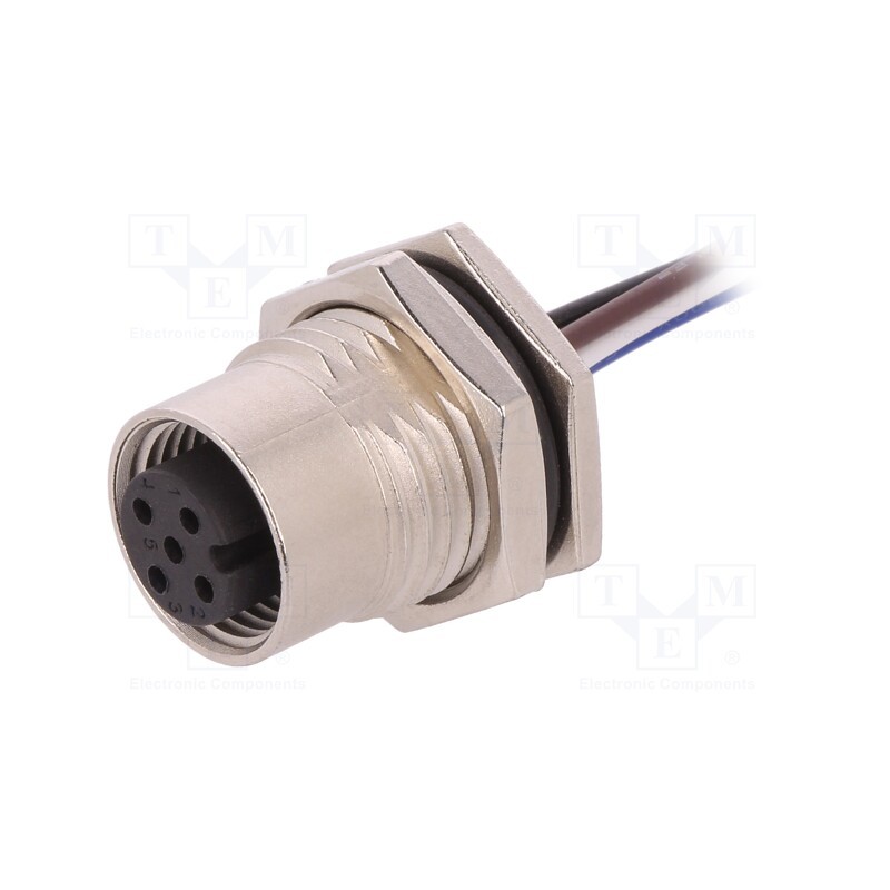 1 pcs x AMPHENOL LTW - M12A-04PFFC-SF8B15 - Socket, M12, PIN: 4, female, A code-DeviceNet / CANopen, cables