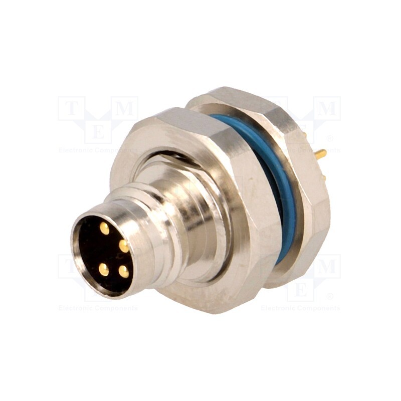 1 pcs x LUMBERG AUTOMATION - 48962 RSMHL 4/S 5,5 - Connector: M8, male, PIN: 4, for panel mounting,screwed, socket