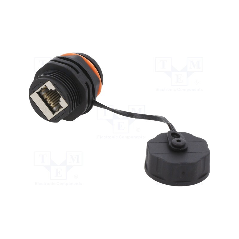 1 pcs x LOGILINK - NP0083 - Socket, coupler, Cat: 6a, shielded, Layout: 8p8c, RJ45 socket x2