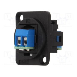 1 pcs x CLIFF - CP30240 - Transition: coupler, FT, screw terminal, 10A, 60V, Mat: plastic
