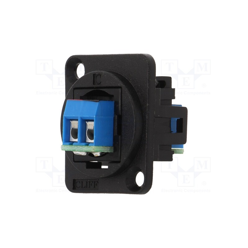 1 pcs x CLIFF - CP30240 - Transition: coupler, FT, screw terminal, 10A, 60V, Mat: plastic
