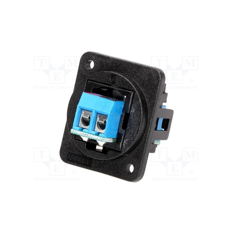 1 pcs x CLIFF - CP30240X - Transition: coupler, FT, screw terminal, 10A, 60V, Mat: plastic
