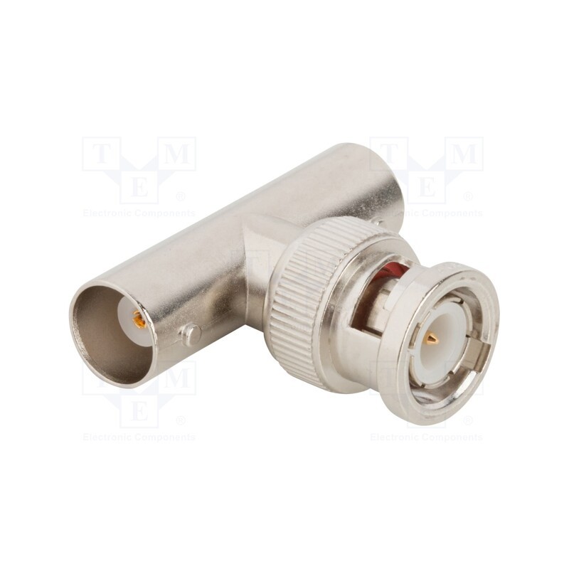 1 pcs x AMPHENOL RF - 031-208-RFX - Adapter, BNC male,BNC female, Insulation: POM, 50Ω, -45÷85°C, 4GHz