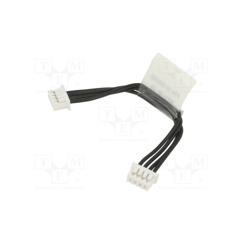 1 pcs x MOLEX - 151340400 - Plug, wire-board, female x2, PicoBlade™, PIN: 4, with leads, cables