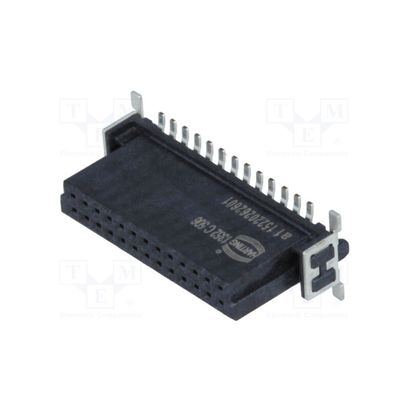 1 pcs x HARTING - 15220262601333 - Connector: PCB to PCB, female, PIN: 26, 1.27mm, har-flex®, 2.3A, SMT