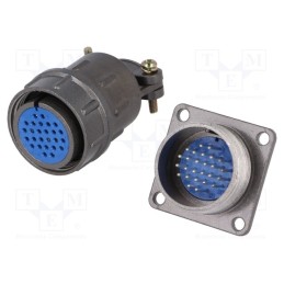 1 pcs x CONNFLY - DS1110-07-26LYP - Connector: circular, socket,plug, DS1110-07, male,female, PIN: 26