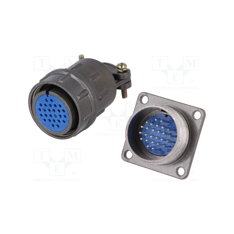 1 pcs x CONNFLY - DS1110-07-26LYP - Connector: circular, socket,plug, DS1110-07, male,female, PIN: 26
