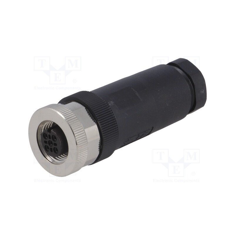 1 pcs x TE Connectivity - T4110002041-000 - Plug, M12, PIN: 4, female, A code-DeviceNet / CANopen, for cable