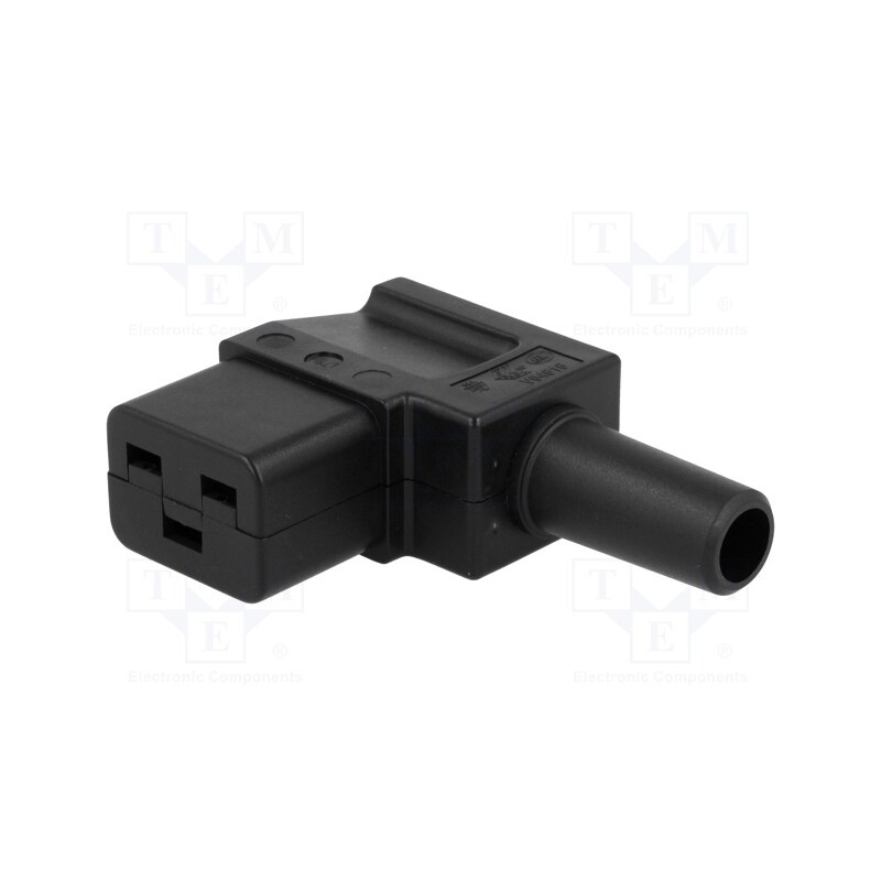 1 pcs x SCHURTER - 4790.12 - Connector: AC supply, plug, female, 16A, 250VAC, IEC 60320, C19 (J)