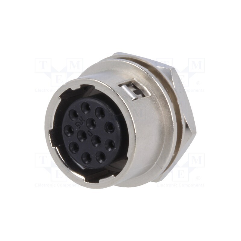 1 pcs x HIROSE - HR10A-10R-12S(71) - Connector: circular, HR10, push-pull, socket, 2A, silver plated