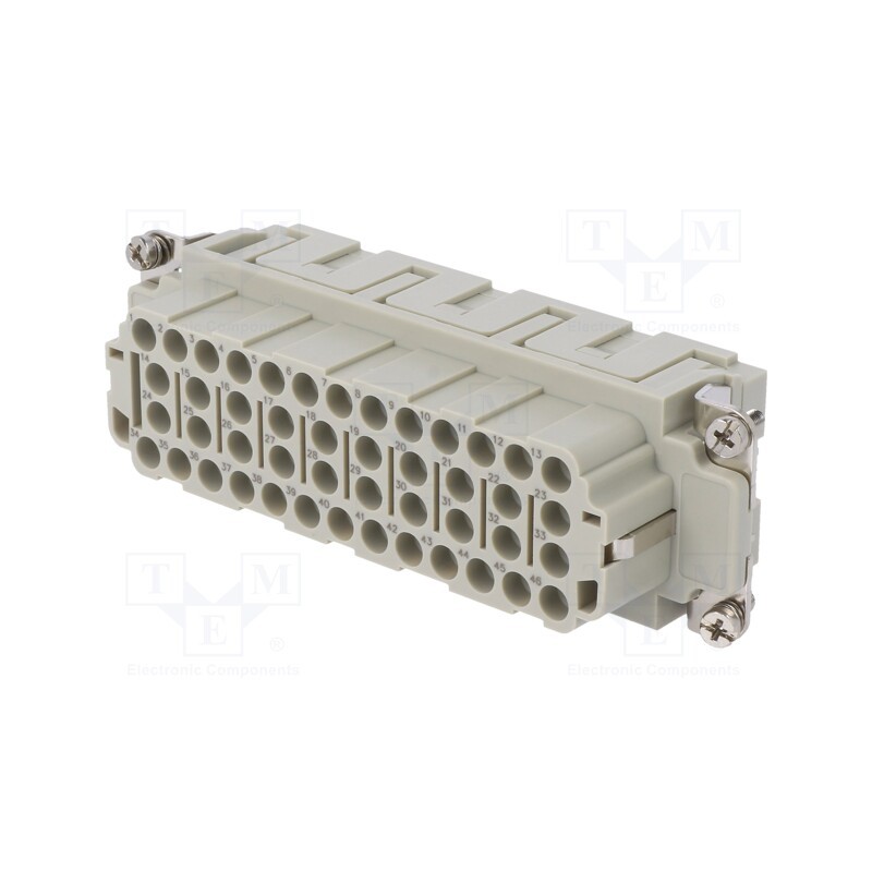 1 pcs x DEGSON ELECTRONICS - DEE-046-FC - Connector: HDC, contact insert, female, DEE, PIN: 46, 46+PE, crimped