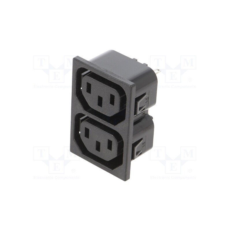 1 pcs x BULGIN - PX0714/2/15/28 - Connector: AC supply, female, socket, 250VAC, 10A, max.1.5mm