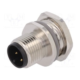 1 pcs x TE Connectivity - T4132012041-000 - Socket, M12, PIN: 4, male, A code-DeviceNet / CANopen, soldering