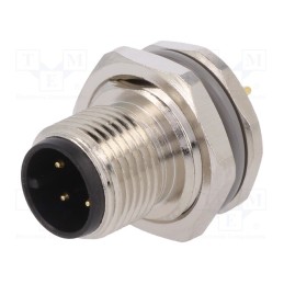1 pcs x TE Connectivity - T4140012041-000 - Socket, M12, PIN: 4, male, A code-DeviceNet / CANopen, THT, IP67