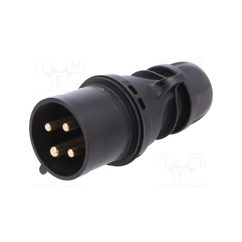 1 pcs x PCE - 024-6X - Connector: AC supply 3-phase, plug, male, 32A, 400VAC, IEC 60309