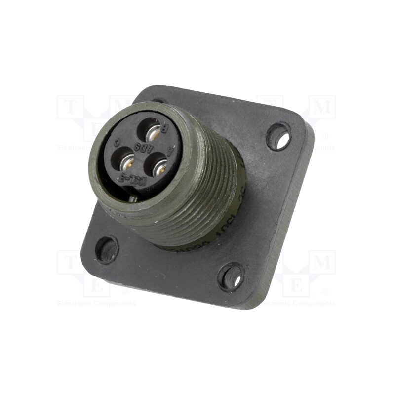 1 pcs x AMPHENOL - DS3102A 10SL-3S - Connector: circular, size 10SL, MS/DS, aluminium alloy, olive