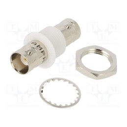 1 pcs x AMPHENOL RF - 031-4803-RFX - Coupler, BNC socket,both sides, straight, 50Ω, POM