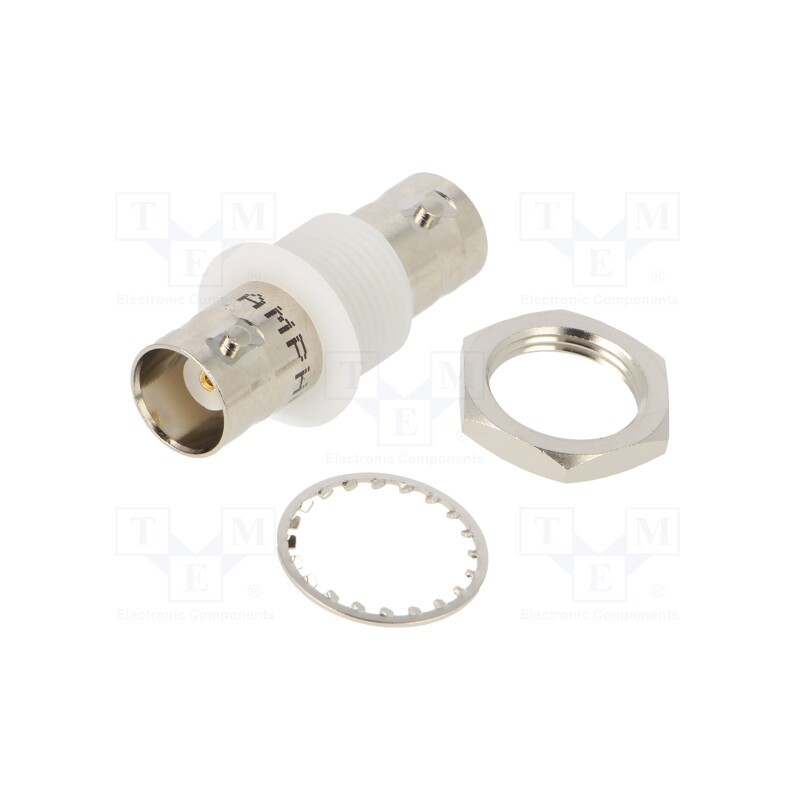 1 pcs x AMPHENOL RF - 031-4803-RFX - Coupler, BNC socket,both sides, straight, 50Ω, POM