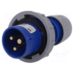 1 pcs x PCE - 0132-6 - Connector: AC supply, plug, male, 16A, 230VAC, IEC 60309, IP67