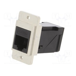 1 pcs x CLIFF - CP30751M3 - Coupler, DUALSLIM, Cat: 5e, Layout: 8p8c, RJ45 socket,both sides