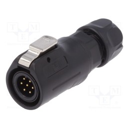 1 pcs x LUTRONIC - 2195 - Connector: circular, plug, size 12, 02, male, PIN: 7, with latch