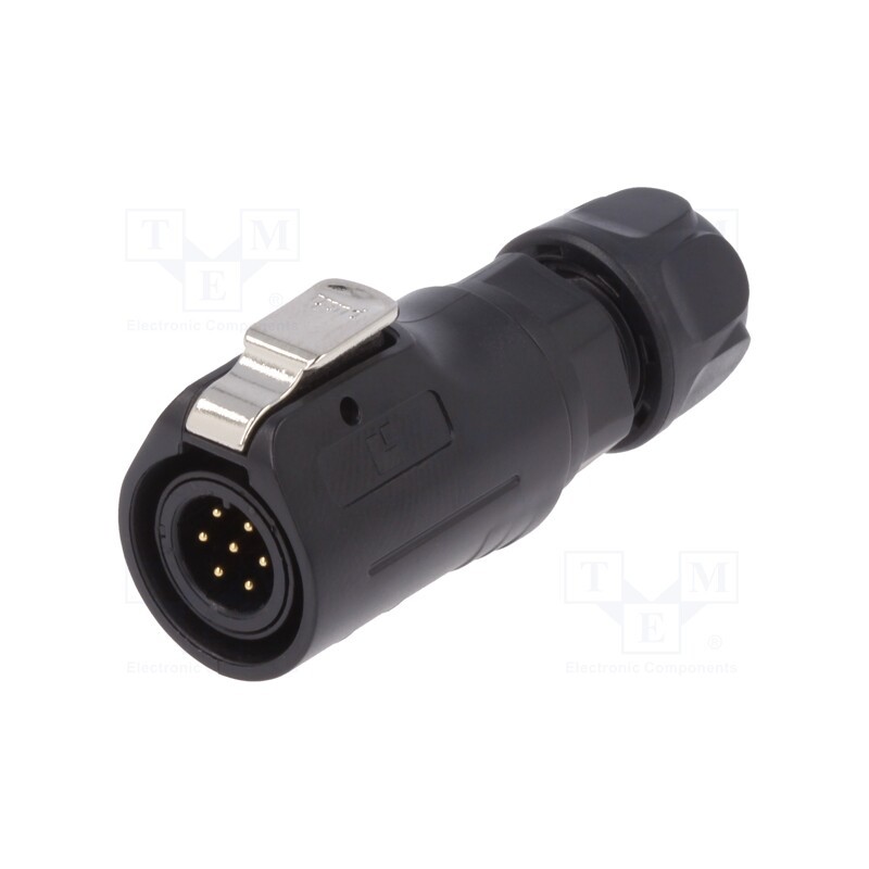 1 pcs x LUTRONIC - 2195 - Connector: circular, plug, size 12, 02, male, PIN: 7, with latch