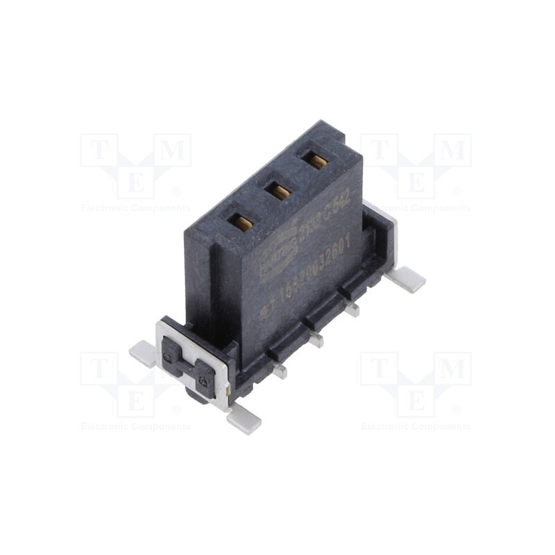 1 pcs x HARTING - 15620032601333 - Connector: PCB to PCB, female, PIN: 3, 2.54mm, har-flex® Power