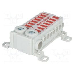 1 pcs x ENCITECH - 900-97-300130-59 - Splice terminal: distribution block, ways: 1, terminals: 16, red