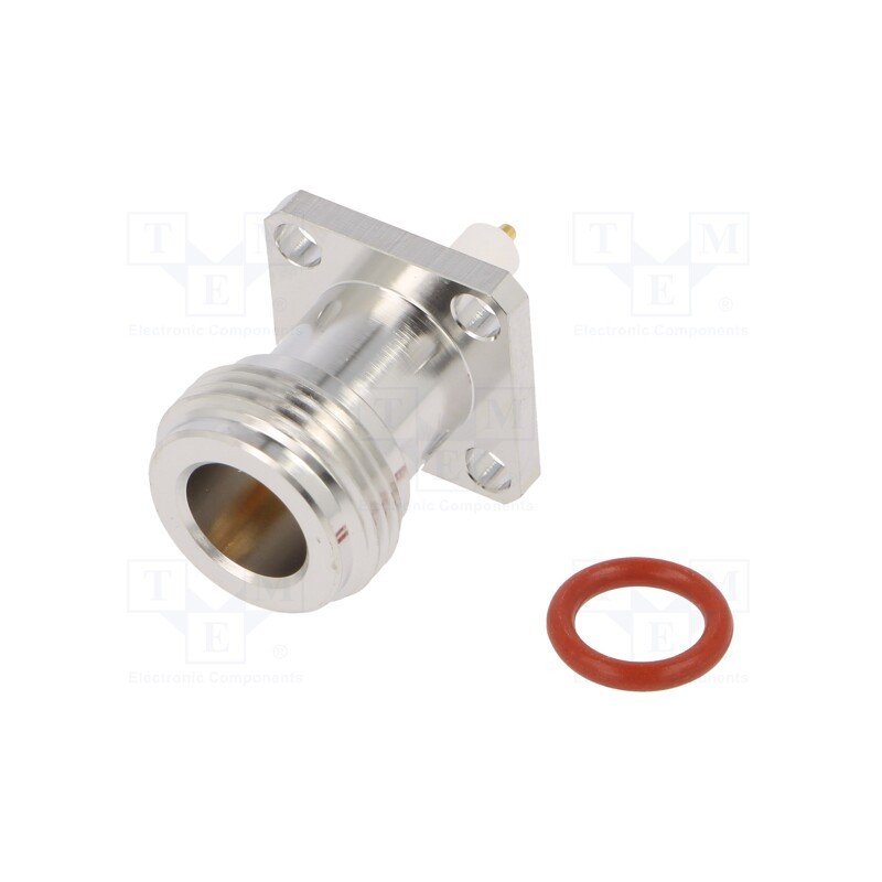 1 pcs x AMPHENOL RF - 172117 - Socket, N, female, straight, 50Ω, soldering, PTFE, gold-plated