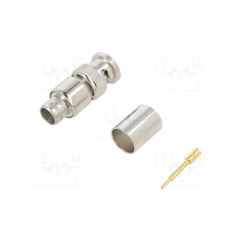 1 pcs x AMPHENOL RF - 112563 - Plug, BNC, male, straight, 50Ω, crimped, for cable, PTFE, -65÷165°C