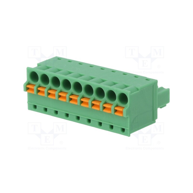 1 pcs x PHOENIX CONTACT - FK-MCP 1,5/ 9-ST-3,81 - 1851119 - Pluggable terminal block, 3.81mm, ways: 9, straight, plug, female