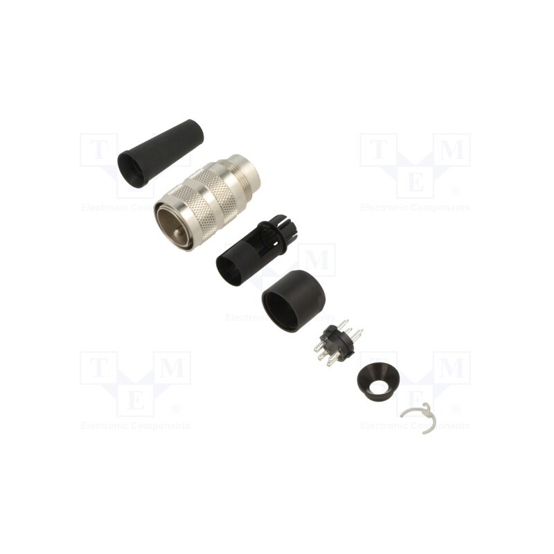 1 pcs x BINDER - 99 2009 00 04 - Connector: M16, plug, male, soldering, for cable, PIN: 4, 6A, 150V