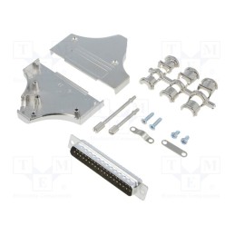 1 pcs x ENCITECH - 6355-0007-04 - D-Sub, PIN: 37, plug, male, angled, soldering, for cable, black