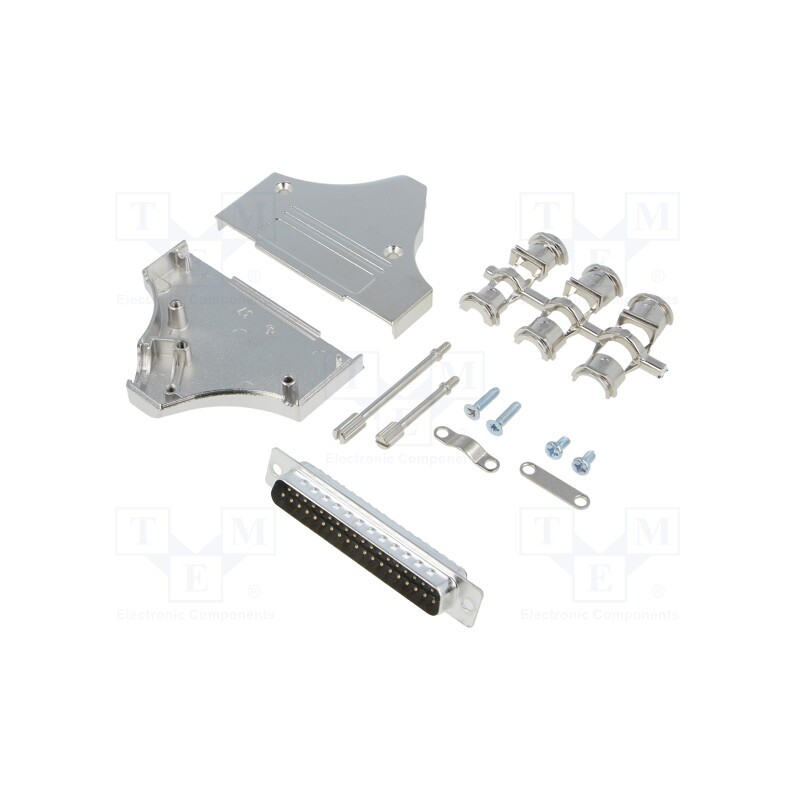 1 pcs x ENCITECH - 6355-0007-04 - D-Sub, PIN: 37, plug, male, angled, soldering, for cable, black