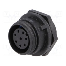 1 pcs x BULGIN - PX0412/08S - Connector: circular, socket, female, PIN: 8, w/o contacts, IP68