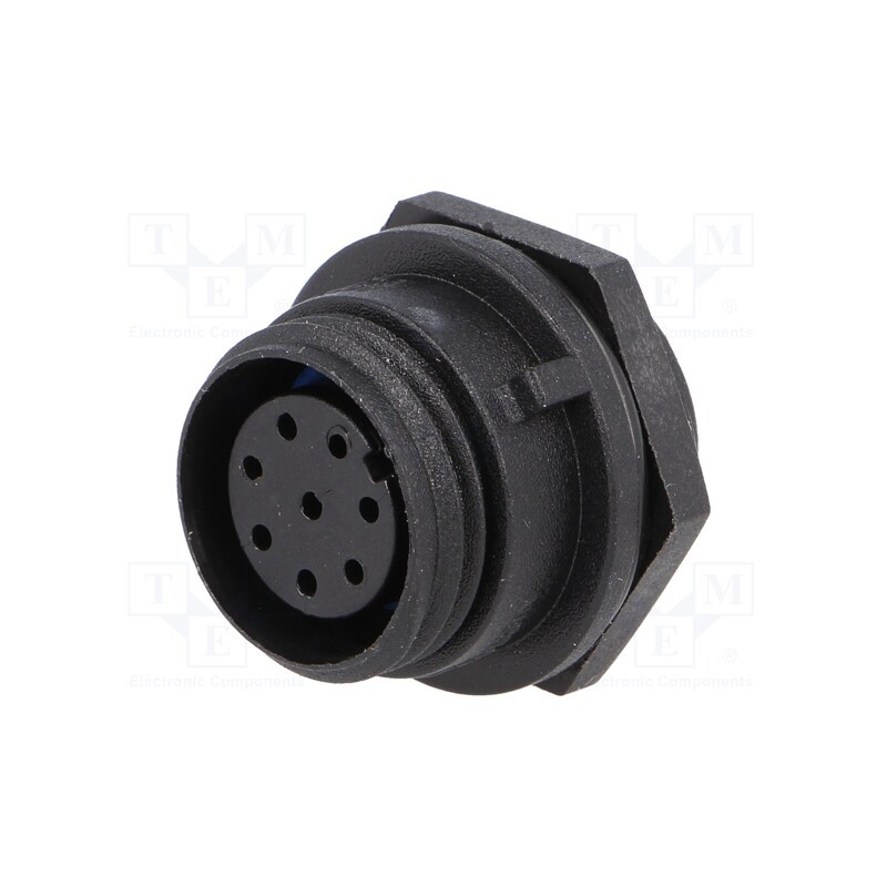 1 pcs x BULGIN - PX0412/08S - Connector: circular, socket, female, PIN: 8, w/o contacts, IP68