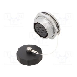 1 pcs x WEIPU - WF28K26ZMQ1 - Socket, WF28, female, PIN: 26, IP67, 5A, soldering, 400V, 0.75mm2