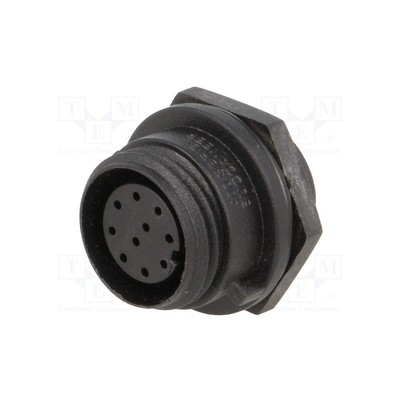 1 pcs x BULGIN - PX0412/10S - Connector: circular, socket, female, PIN: 10, w/o contacts, IP68